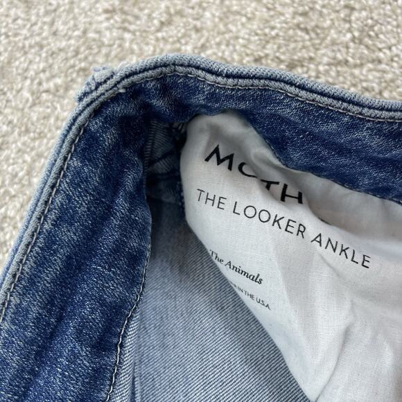 MOTHER Women Jeans Size 32 Blue The Looker Ankle 28" Inseam Stretch 52-51 - Picture 4 of 11